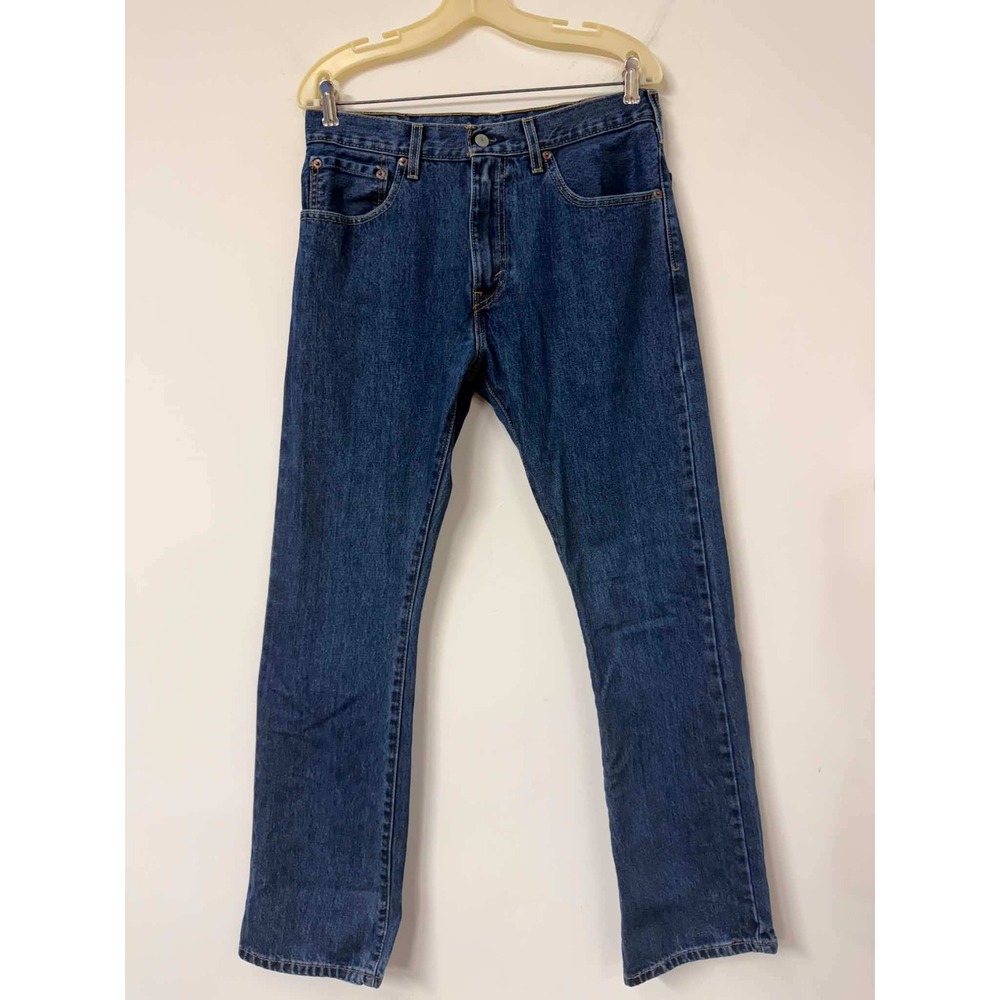 Levis 517 Mens Bootcut Jeans Dark Wash Blue Denim W32 L32 00517-0196